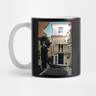 Bulding in the sunny streat Mug